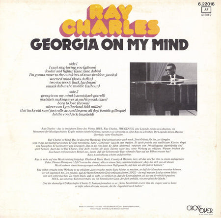 Ray Charles : Georgia On My Mind And Other Great Songs (LP, Comp)
