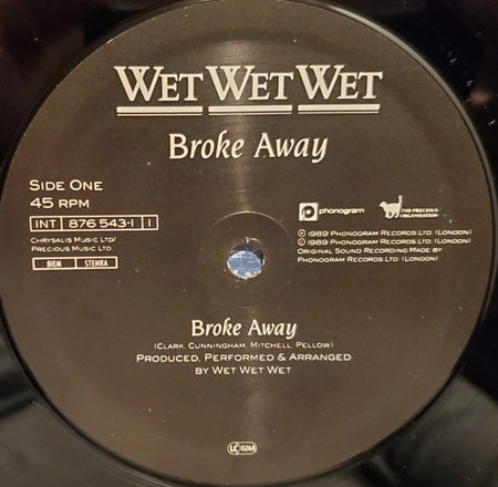 Wet Wet Wet : Broke Away (12", Single)