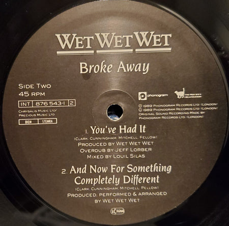 Wet Wet Wet : Broke Away (12", Single)