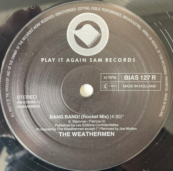 The Weathermen : Bang Bang! (12")