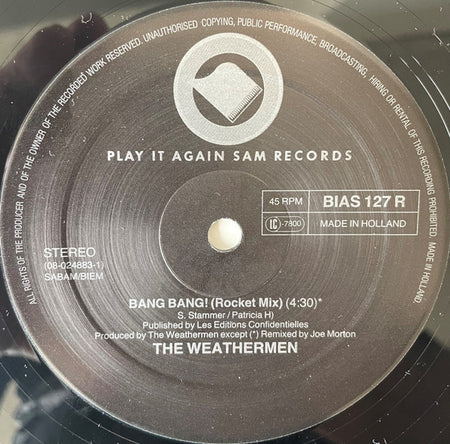 The Weathermen : Bang Bang! (12")