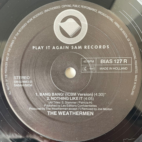 The Weathermen : Bang Bang! (12")