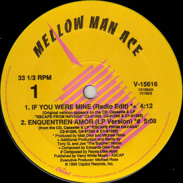 Mellow Man Ace : If You Were Mine (12", Single)