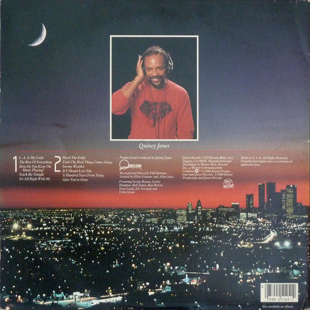 Frank Sinatra With Quincy Jones And His Orchestra : L.A. Is My Lady (LP, Album, Spe)