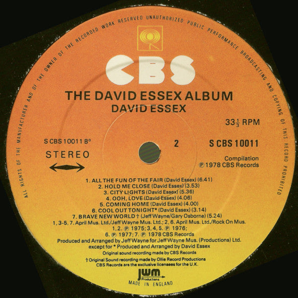 David Essex : The David Essex Album (LP, Album, Comp)