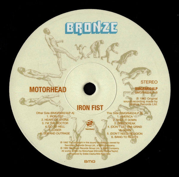 Motörhead : Iron Fist (LP, Album, RE, RP, 180)