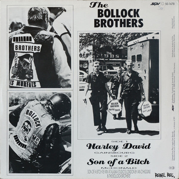 The Bollock Brothers : Harley David / Son Of A Bitch (12", Single)