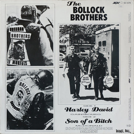 The Bollock Brothers : Harley David / Son Of A Bitch (12", Single)