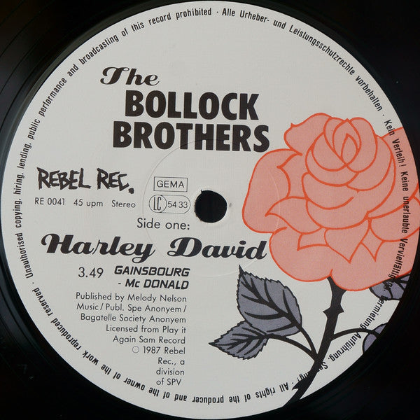 The Bollock Brothers : Harley David / Son Of A Bitch (12", Single)
