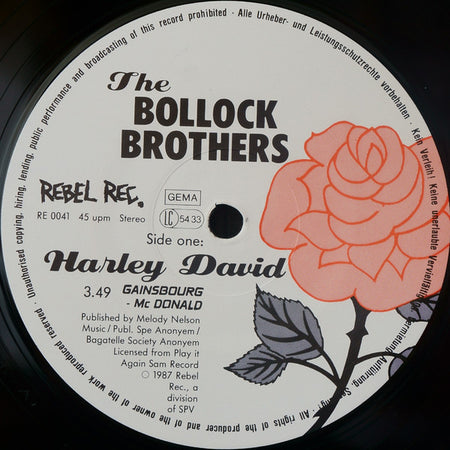 The Bollock Brothers : Harley David / Son Of A Bitch (12", Single)