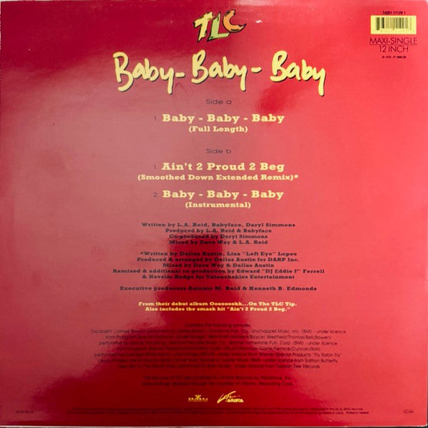 TLC : Baby-Baby-Baby (12", Maxi, Bla)