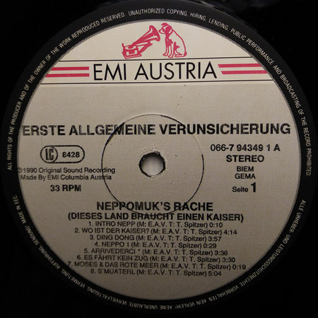 EAV (Erste Allgemeine Verunsicherung) : Neppomuk's Rache (Dieses Land Braucht Einen Kaiser) (LP, Album, RP)