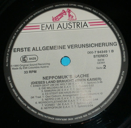 EAV (Erste Allgemeine Verunsicherung) : Neppomuk's Rache (Dieses Land Braucht Einen Kaiser) (LP, Album, RP)