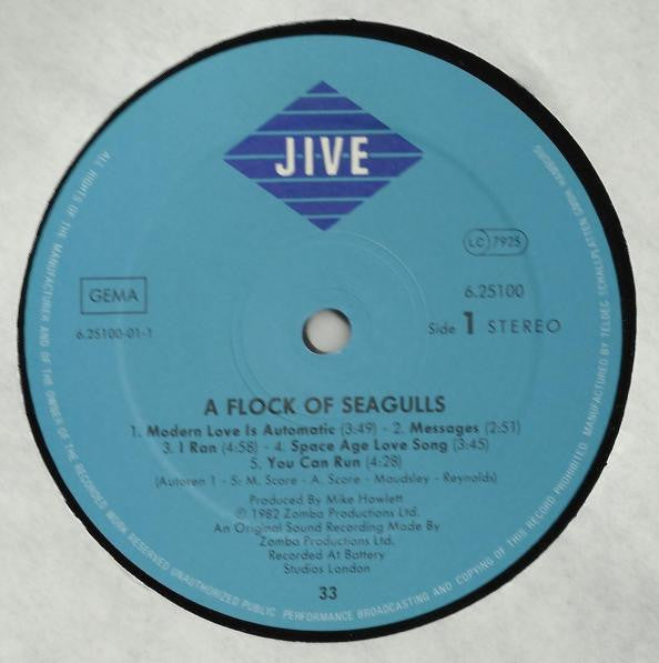 A Flock Of Seagulls : A Flock Of Seagulls (LP, Album, RP)