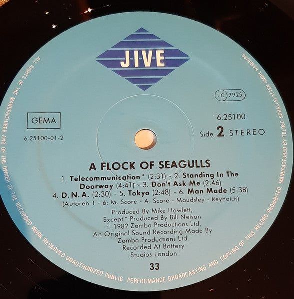 A Flock Of Seagulls : A Flock Of Seagulls (LP, Album, RP)