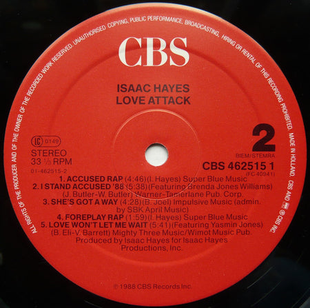 Isaac Hayes : Love Attack (LP)