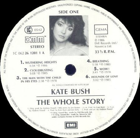 Kate Bush : The Whole Story (LP, Comp, Gat)