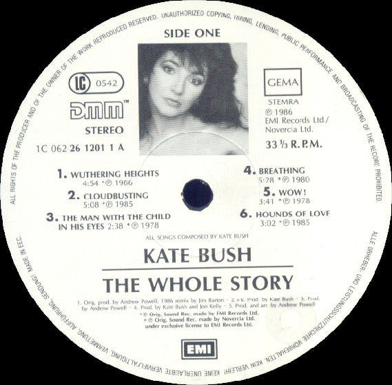 Kate Bush : The Whole Story (LP, Comp, Gat)