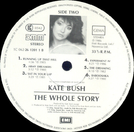 Kate Bush : The Whole Story (LP, Comp, Gat)