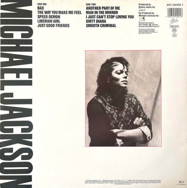 Michael Jackson : Bad (LP, Album, Gat)