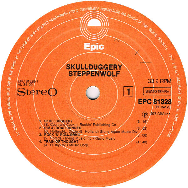 Steppenwolf : Skullduggery (LP, Album)