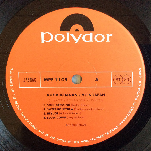 Roy Buchanan : Live In Japan (LP, Album)