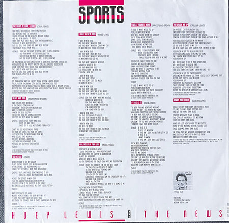 Huey Lewis & The News : Sports (LP, Album)