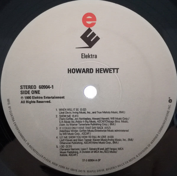 Howard Hewett : Howard Hewett (LP, Album)