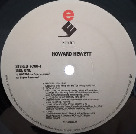 Howard Hewett : Howard Hewett (LP, Album)