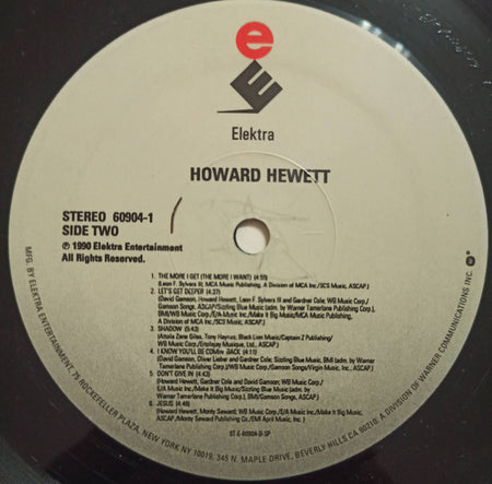 Howard Hewett : Howard Hewett (LP, Album)
