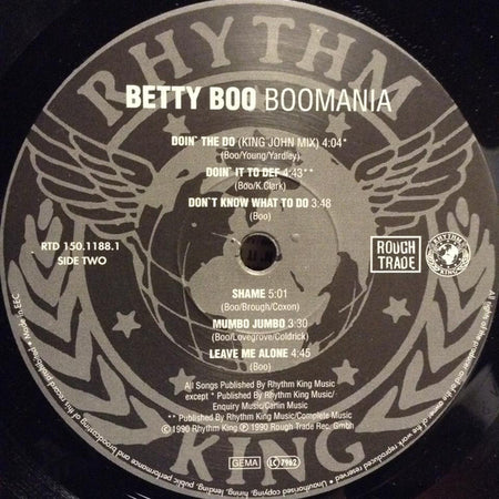 Betty Boo : Boomania (LP, Album)