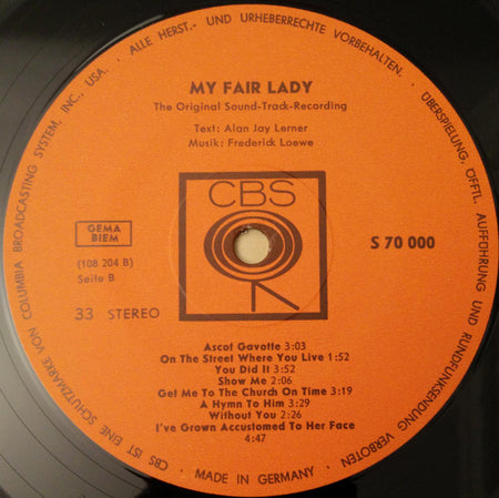 Audrey Hepburn, Rex Harrison, Stanley Holloway - Lerner & Loewe : My Fair Lady (The Original Sound Track Recording) (LP, Album)
