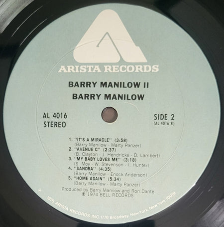 Barry Manilow : Barry Manilow II (LP, Album, Club, RE)