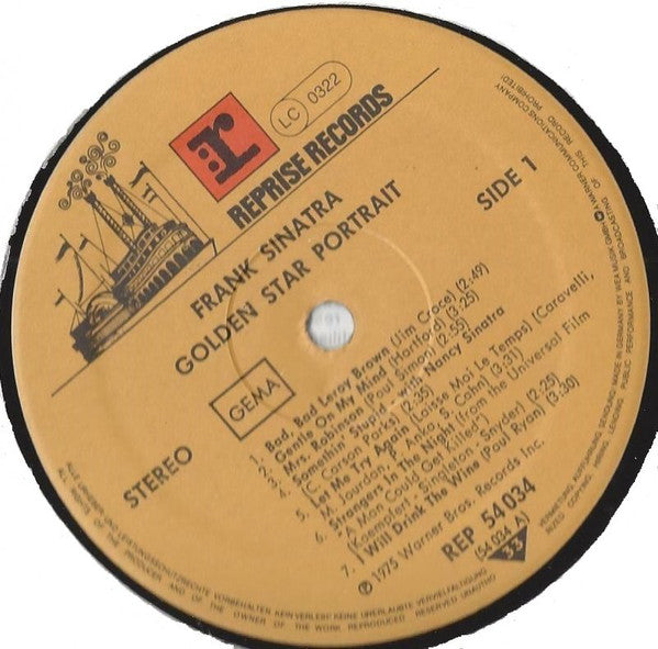 Frank Sinatra : Golden Star-Portrait (LP, Comp, RP)