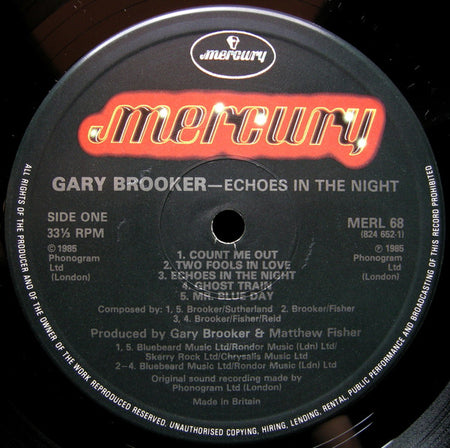 Gary Brooker : Echoes In The Night (LP, Album)