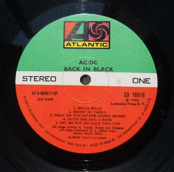 AC/DC : Back In Black (LP, Album)