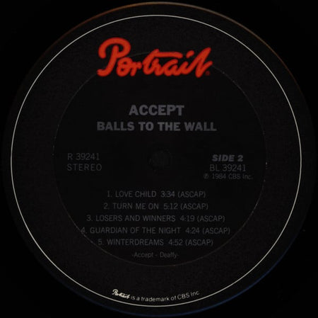 Accept : Balls To The Wall (LP, Album, Pit)