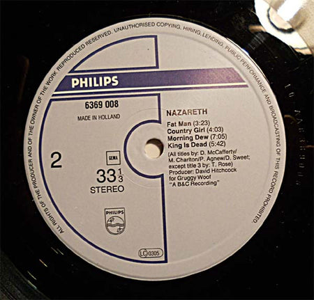 Nazareth (2) : Nazareth (LP, Album, RE)