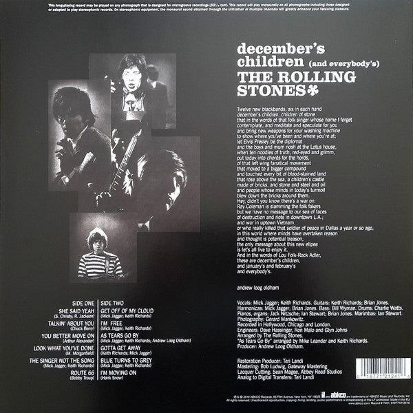 The Rolling Stones : December's Children (And Everybody's) (LP, Album, Mono, RE, RM, 180)