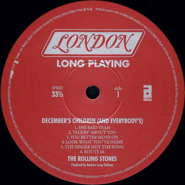 The Rolling Stones : December's Children (And Everybody's) (LP, Album, Mono, RE, RM, 180)