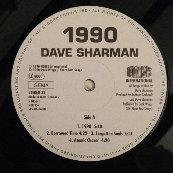 Dave Sharman : 1990 (LP, Album)