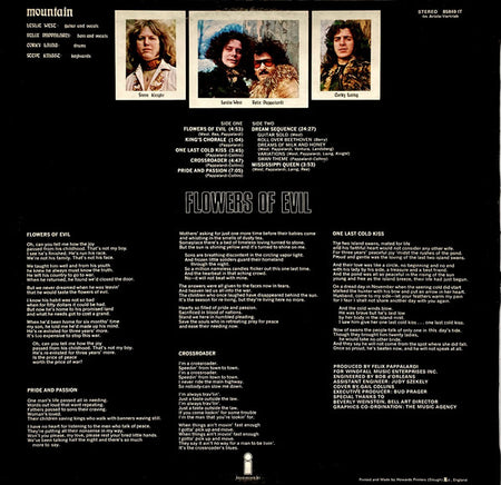 Mountain : Flowers Of Evil (LP, Album)