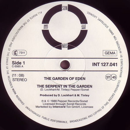 The Garden Of Eden : The Garden Of Eden (The Serpent In The Garden) // The Garden Of Eden (7" Mix) / (The Himalayan Mix) (12")