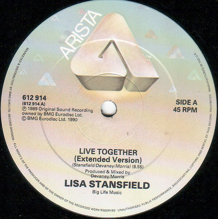 Lisa Stansfield : Live Together (New Version) (12", Single)