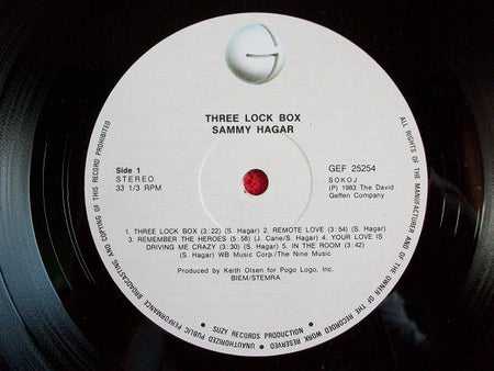 Sammy Hagar : Three Lock Box (LP, Album)