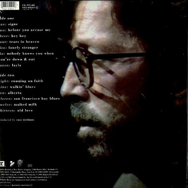 Eric Clapton : Unplugged (LP, Album, RE, 180)