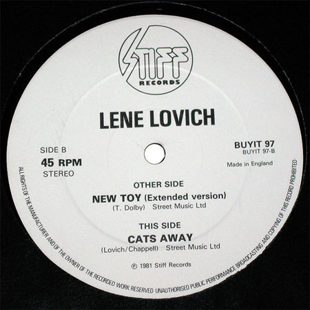 Lene Lovich : New Toy (Ooh-ay-ooh) (Extended Version) (12")