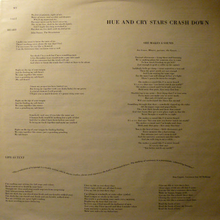 Hue & Cry : Stars Crash Down (LP, Album)