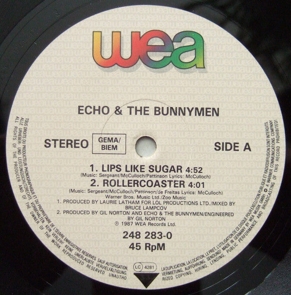 Echo & The Bunnymen : Lips Like Sugar (12")
