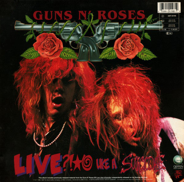 Guns N' Roses : G N' R Lies (LP, Album, RE)